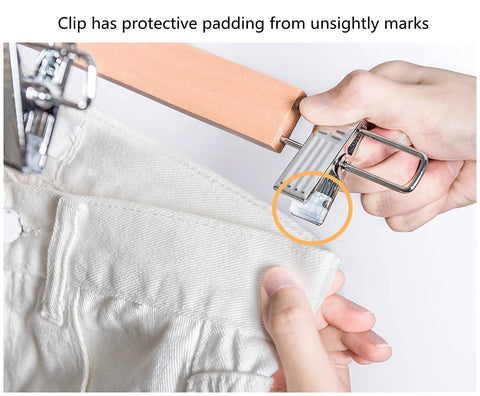 Amber Home adjustable clips adapt to different waistband widths