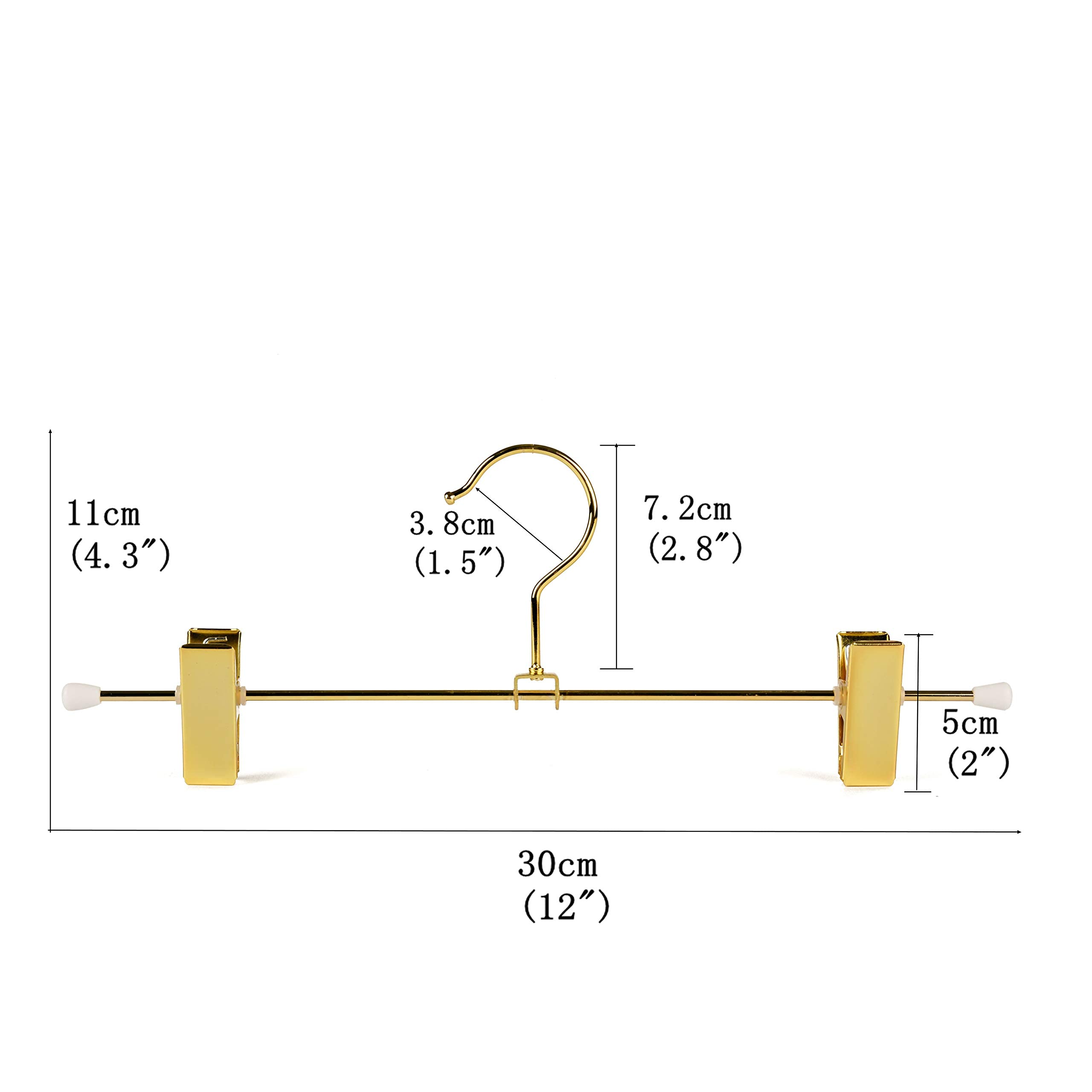 Amber Home adjustable clips with non-slip rings protect garments while hanging