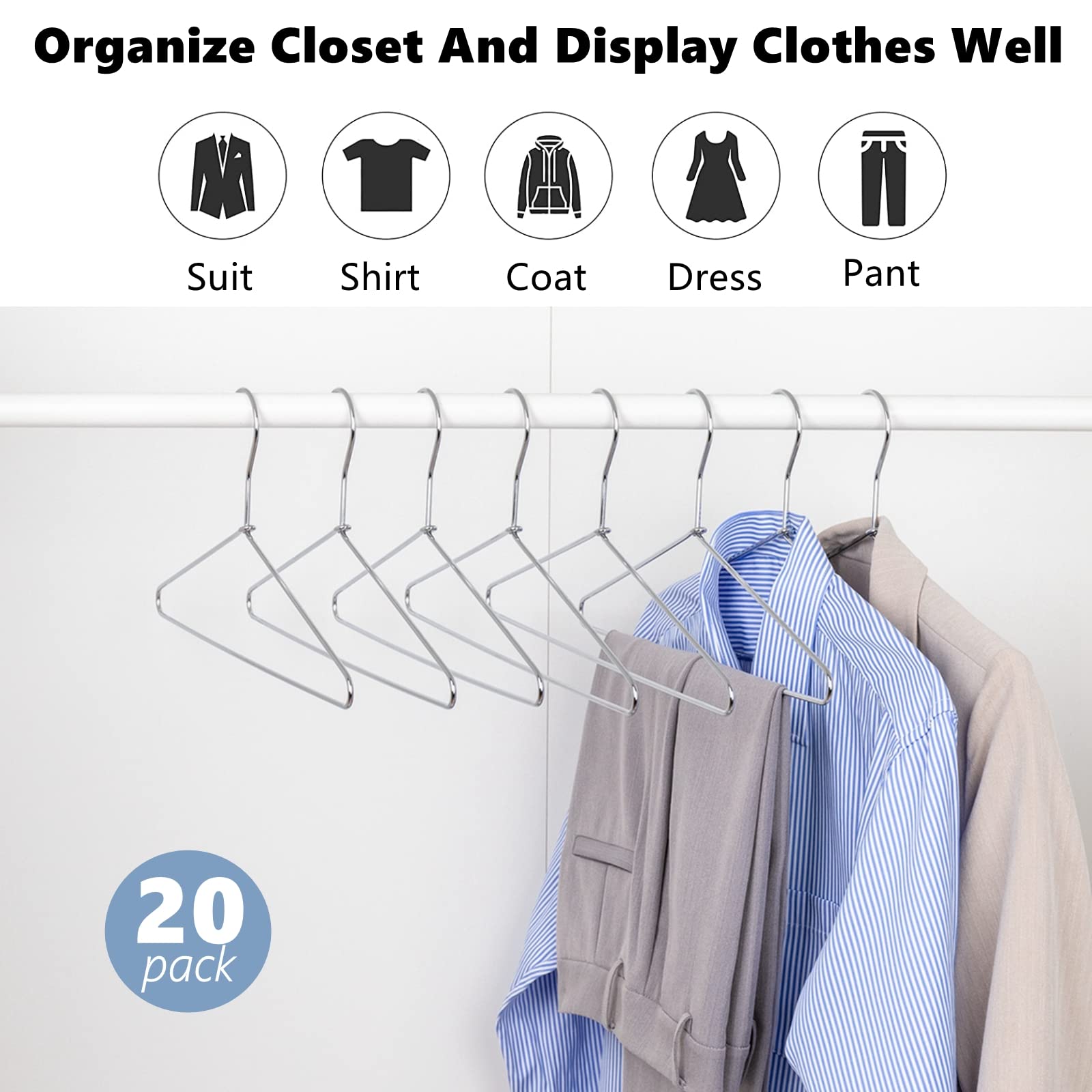 Amber Home durable hangers designed to last with everyday closet routines