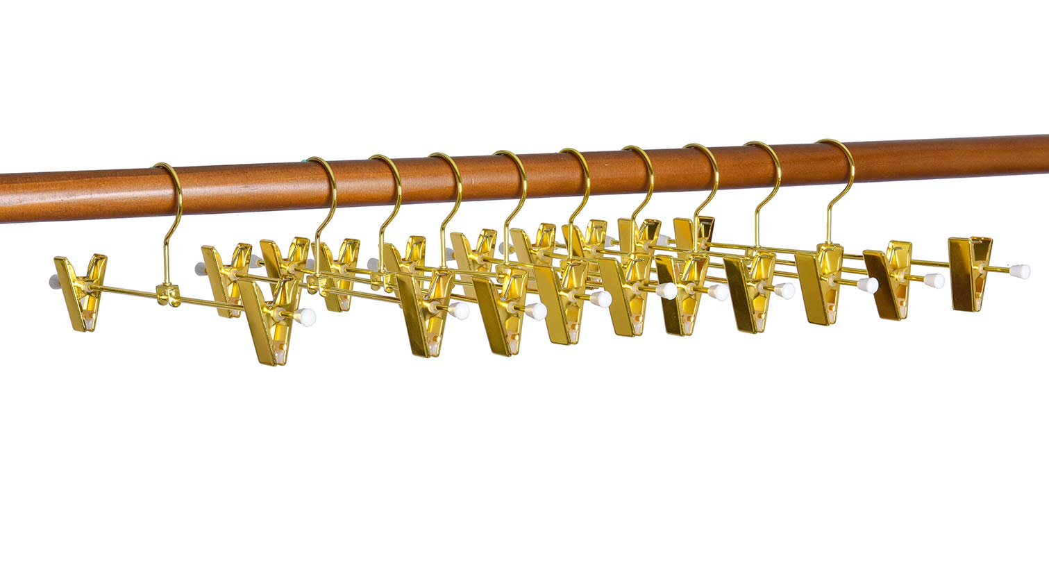 Amber Home easy-to-use pants hanger helps reduce closet clutter