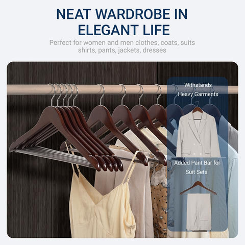 Amber Home ergonomic design supports neat closet and reduces creasing