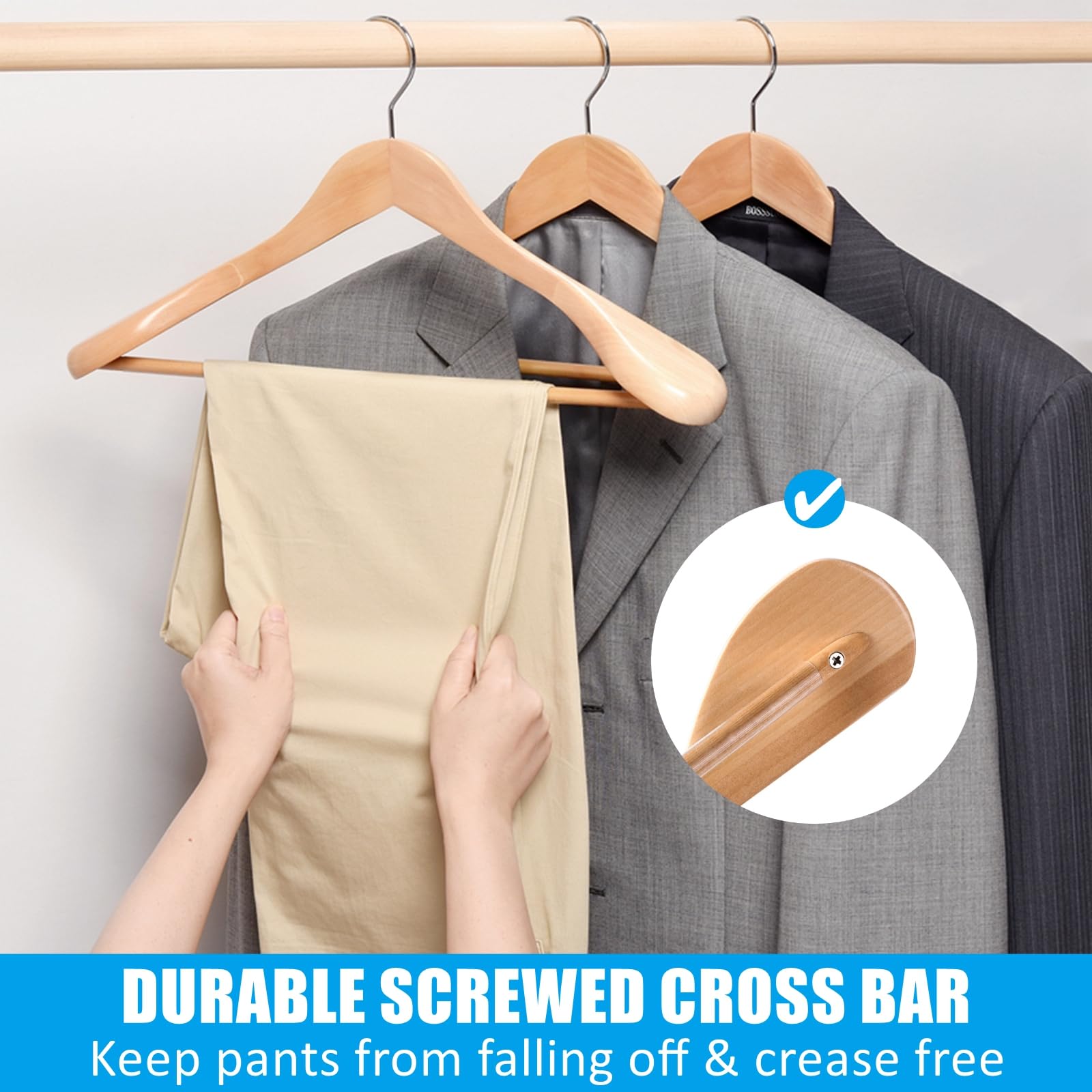 Amber Home ergonomic design preserves jacket shape and drape