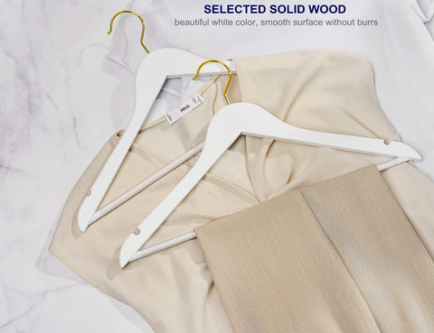 Amber Home grooved pant bar with vinyl coating keeps pants secure.