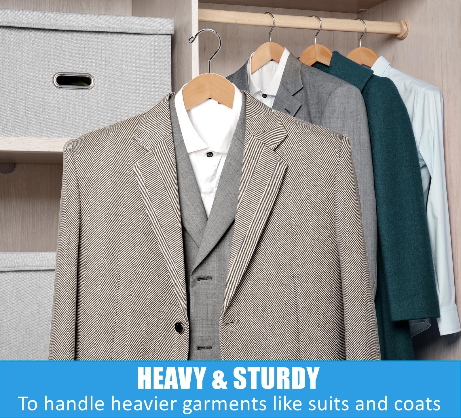 Amber Home heavy-duty construction supports up to 20 lbs per hanger