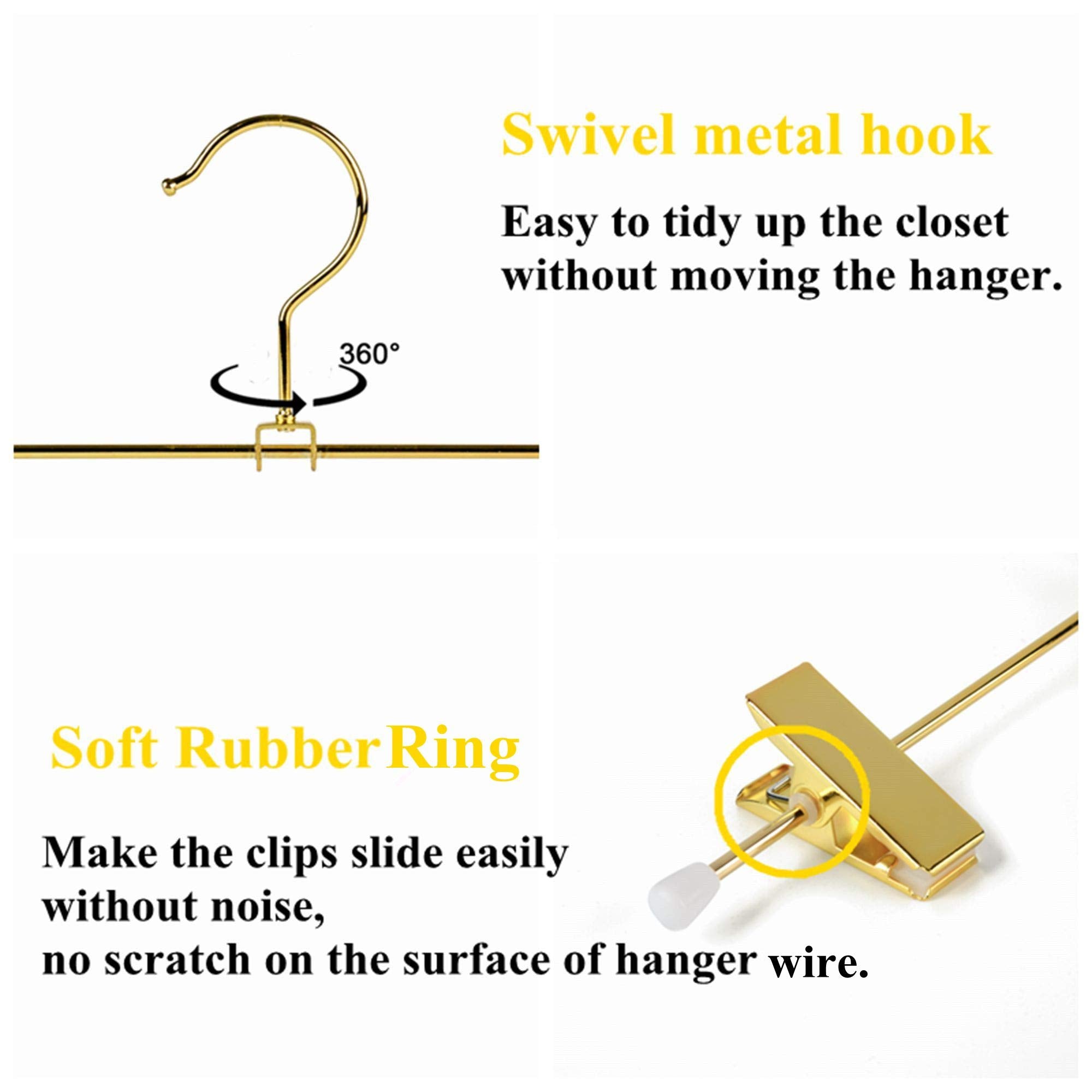 Amber Home multi-use hanger suitable for trousers and skirts