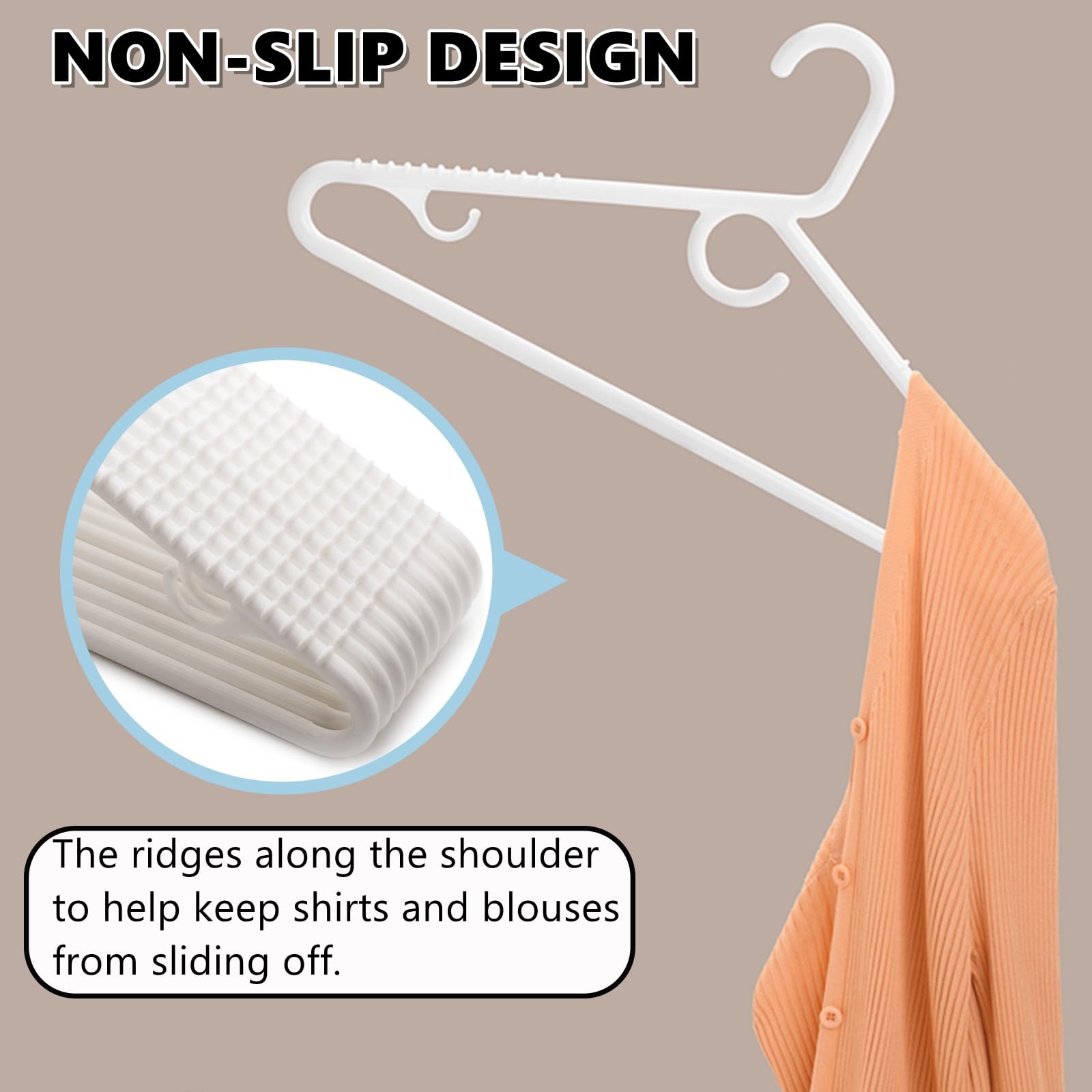 Amber Home multipurpose hangers for dresses, hoodies and shirts.