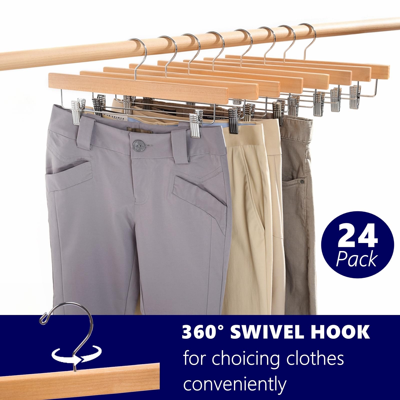 Amber Home non-slip clips with cushioned grips hold garments securely without slipping.