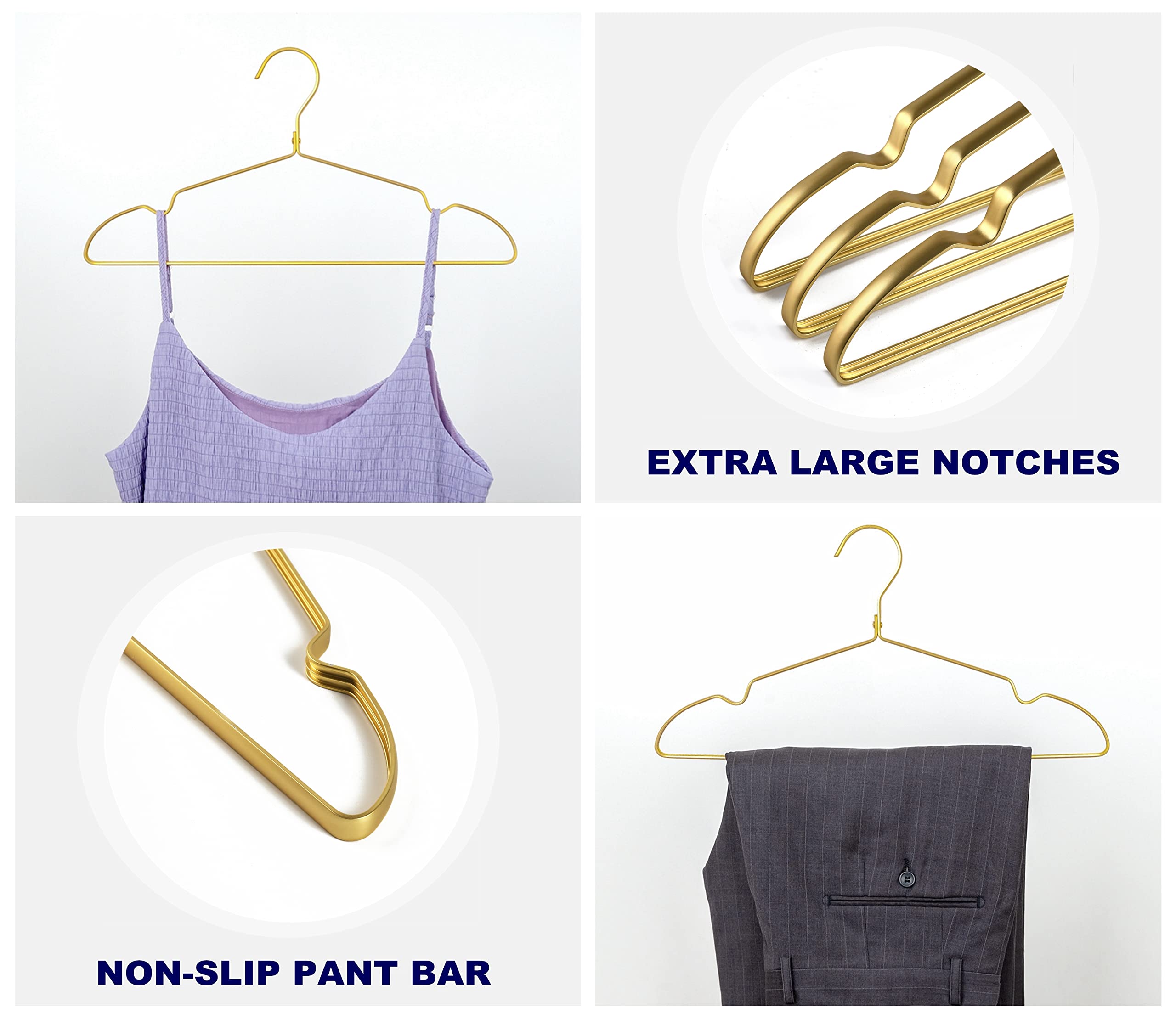 Amber Home hanger hook detail with rivets for durable long-term use