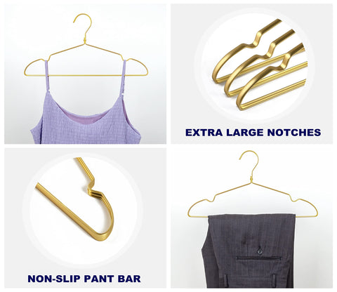 Amber Home hanger hook detail with rivets for durable long-term use