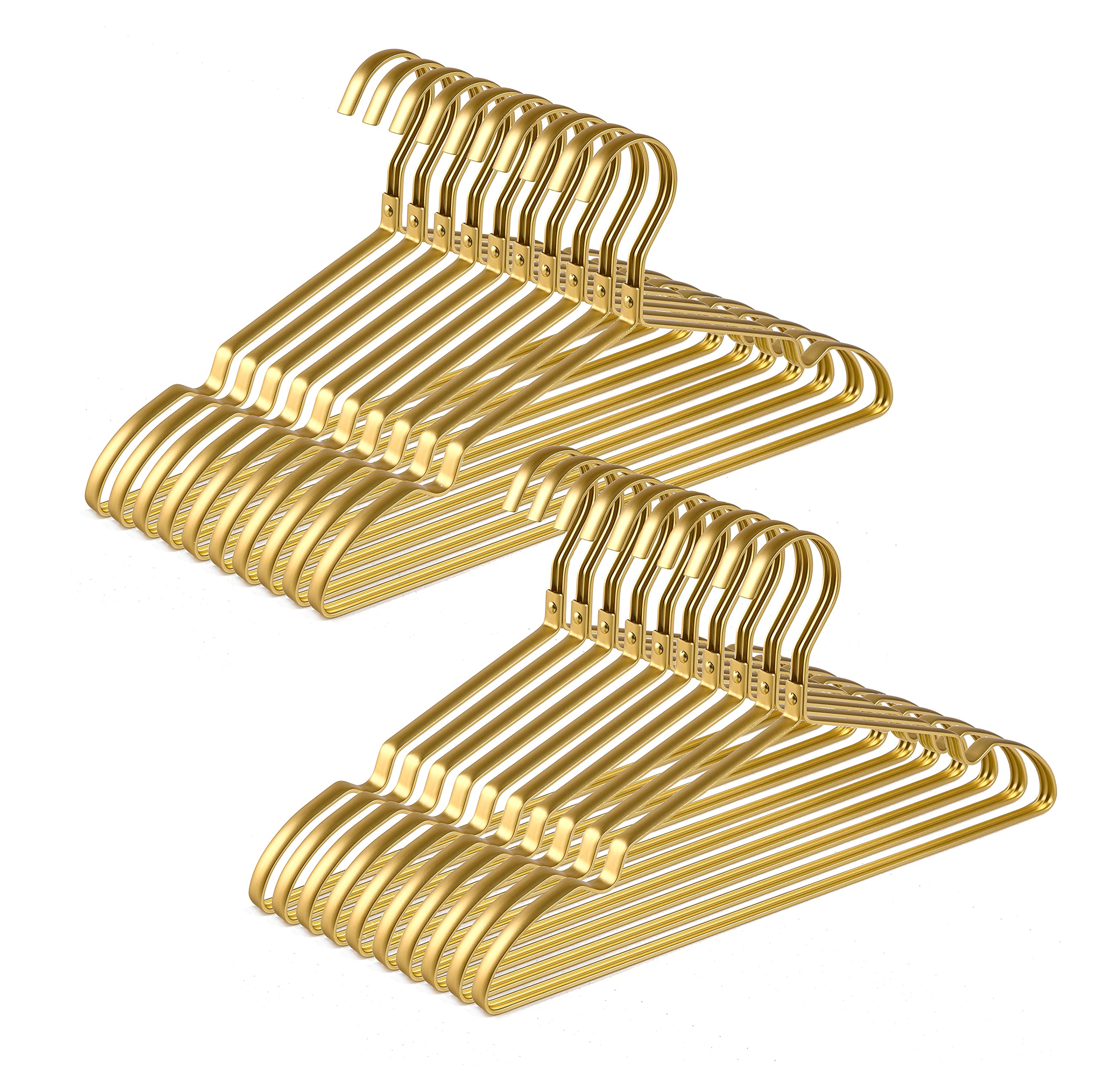 Amber Home coat hangers side view keeps jackets neat and wrinkle-free