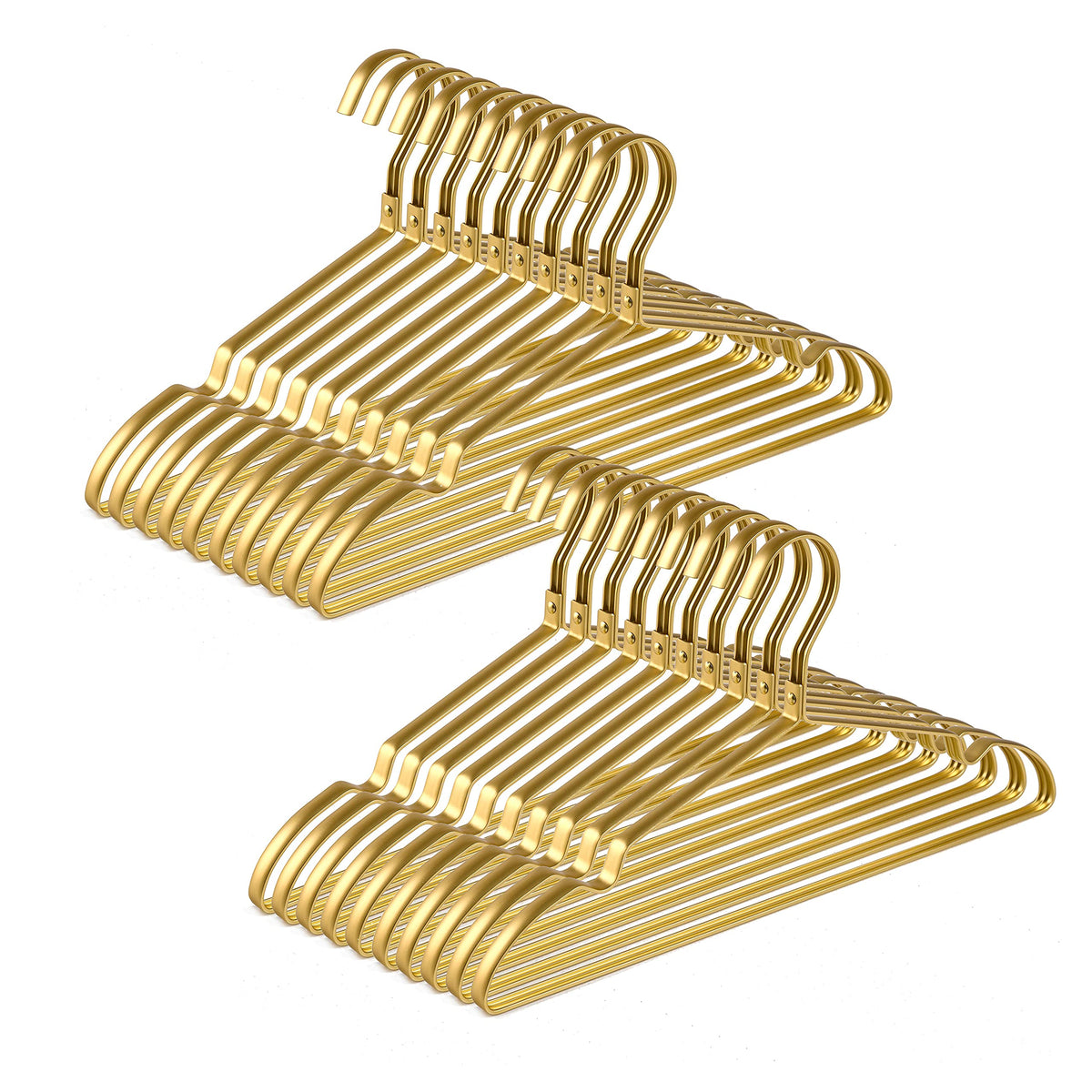Amber Home coat hangers side view keeps jackets neat and wrinkle-free