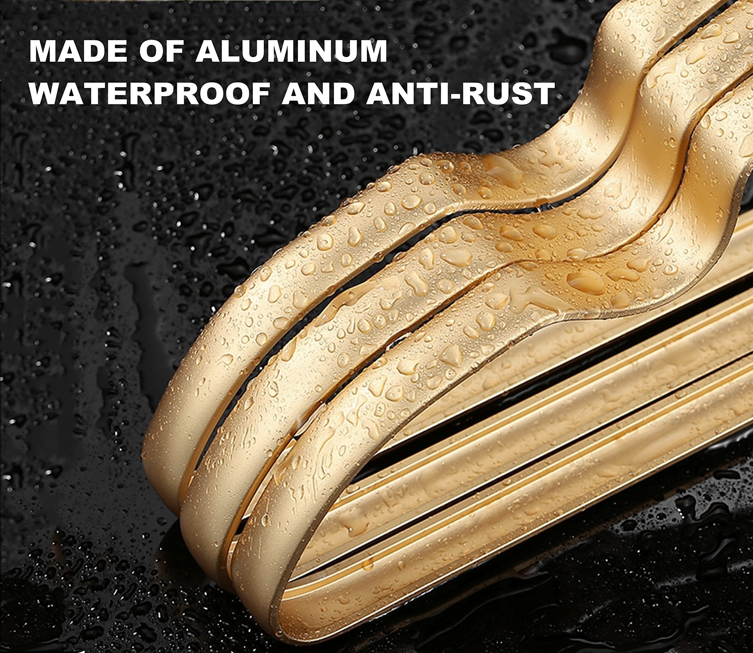 Amber Home aluminum coat hangers ultra-light yet strong for heavy coats
