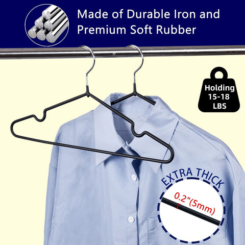 Amber Home shoulder-groove design keeps delicate garments aligned and wrinkle-free.