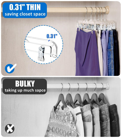 Amber Home space-saving layered design maximizes closet capacity.