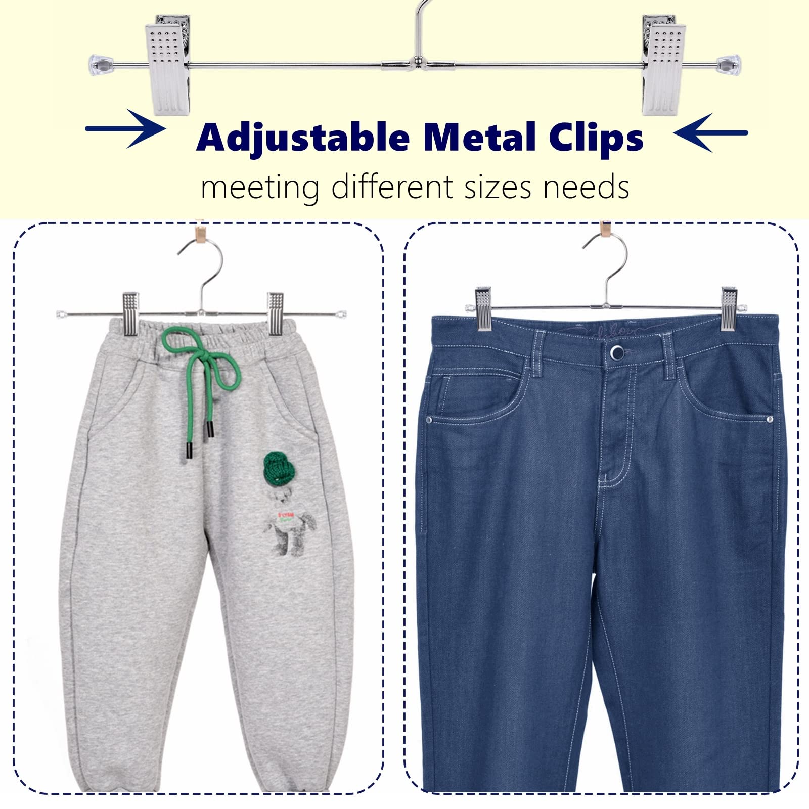 Amber Home ultra-thin metal hanger saves closet space.