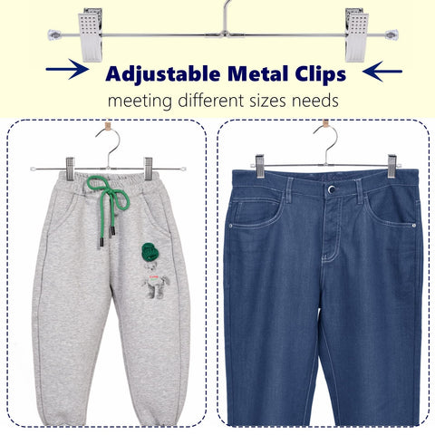 Amber Home ultra-thin metal hanger saves closet space.