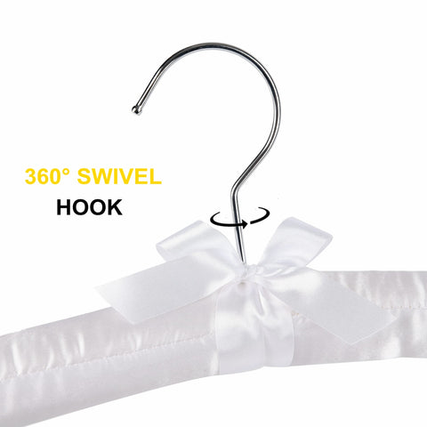 Amber Home wood base padded hanger offers durable support for heavy fabrics