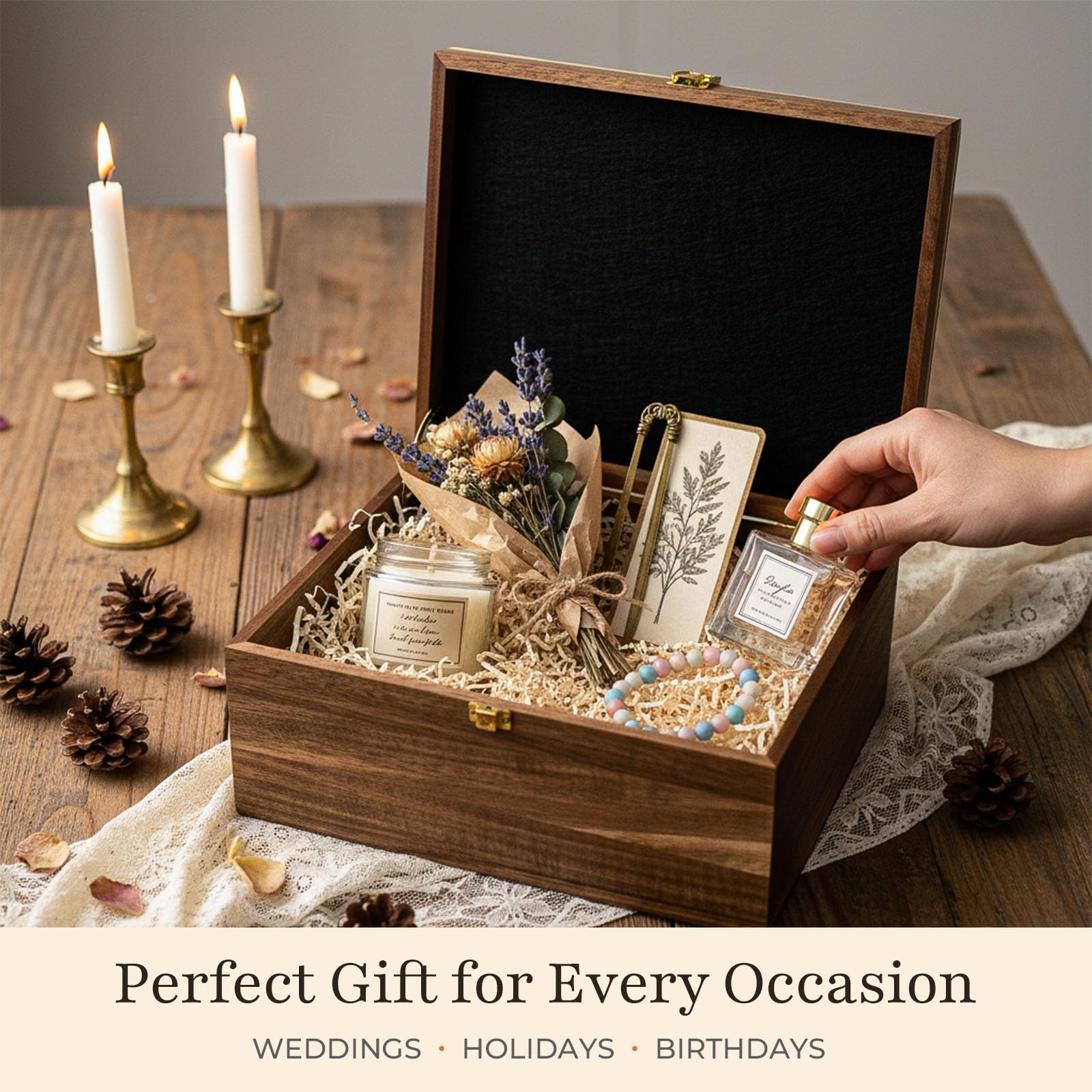 AMBER IMPRINT multi-purpose storage box for photos, jewelry, letters.