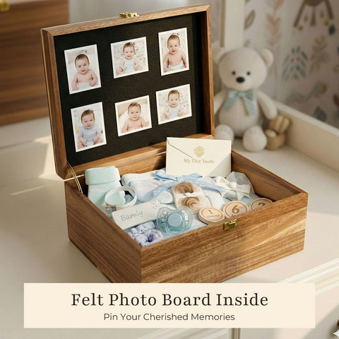 AMBER IMPRINT secure front latch keeps contents safe.