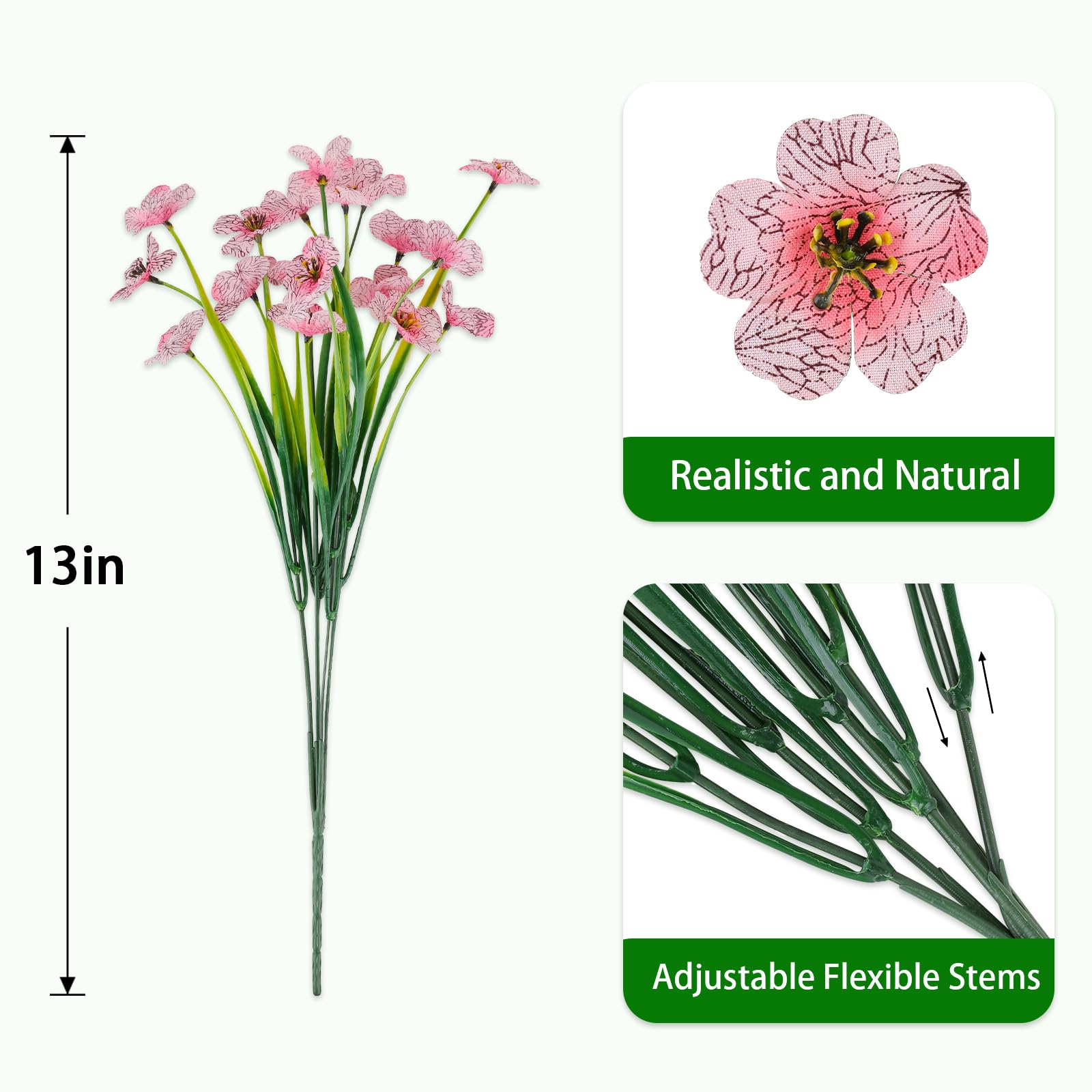 AmberFun adjustable stems for planters outdoor use lets you fit any container.