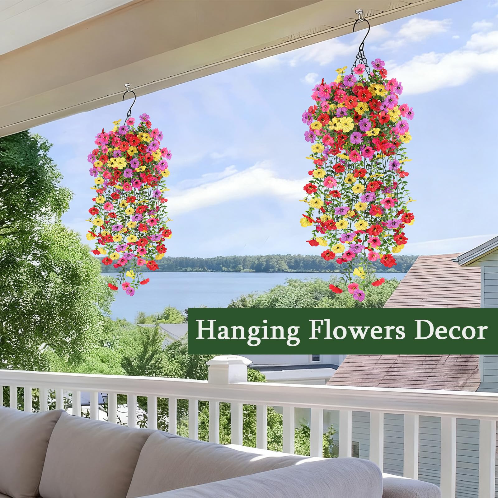 AmberFun planter display adds instant drama to planters with no maintenance.