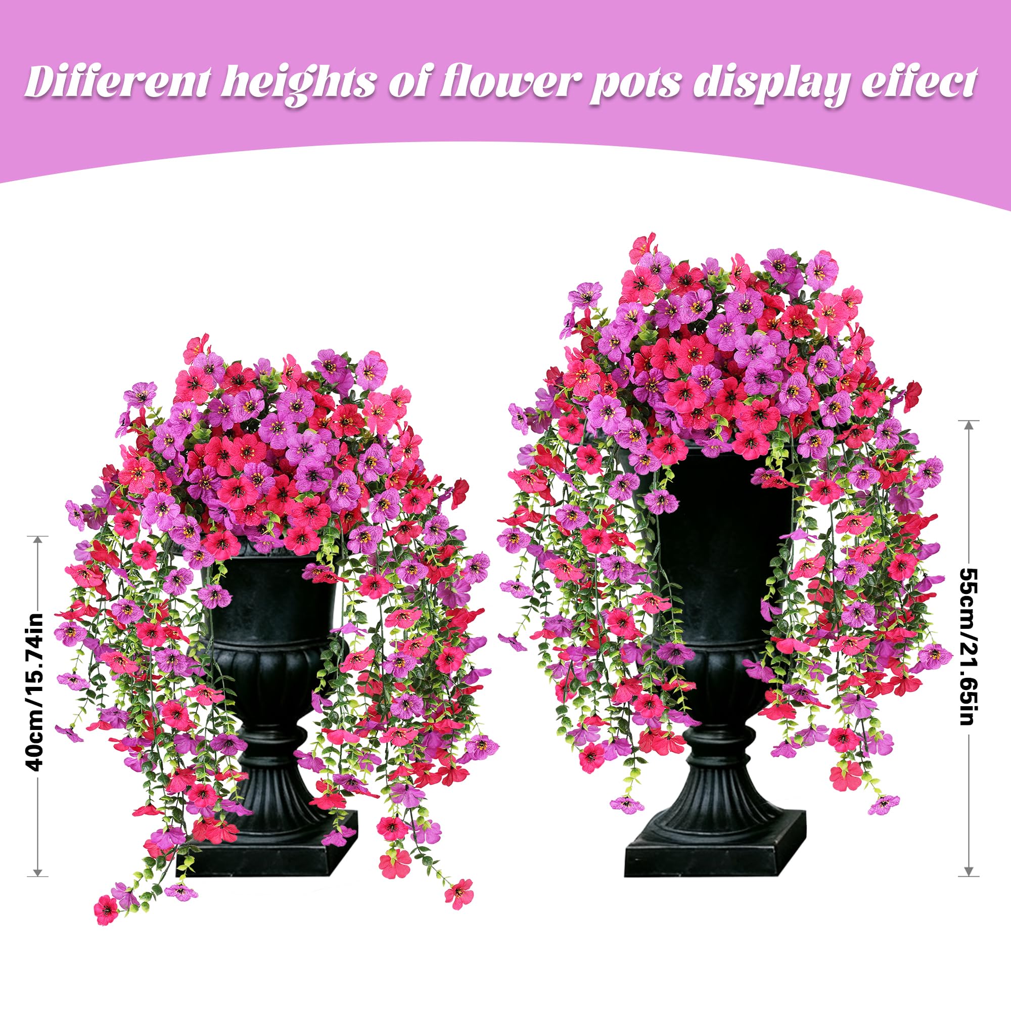 AmberFun weatherproof blooms resist rain and sun for lasting beauty.