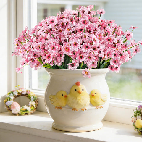 AmberFun zero maintenance artificial flowers save time while preserving beauty.
