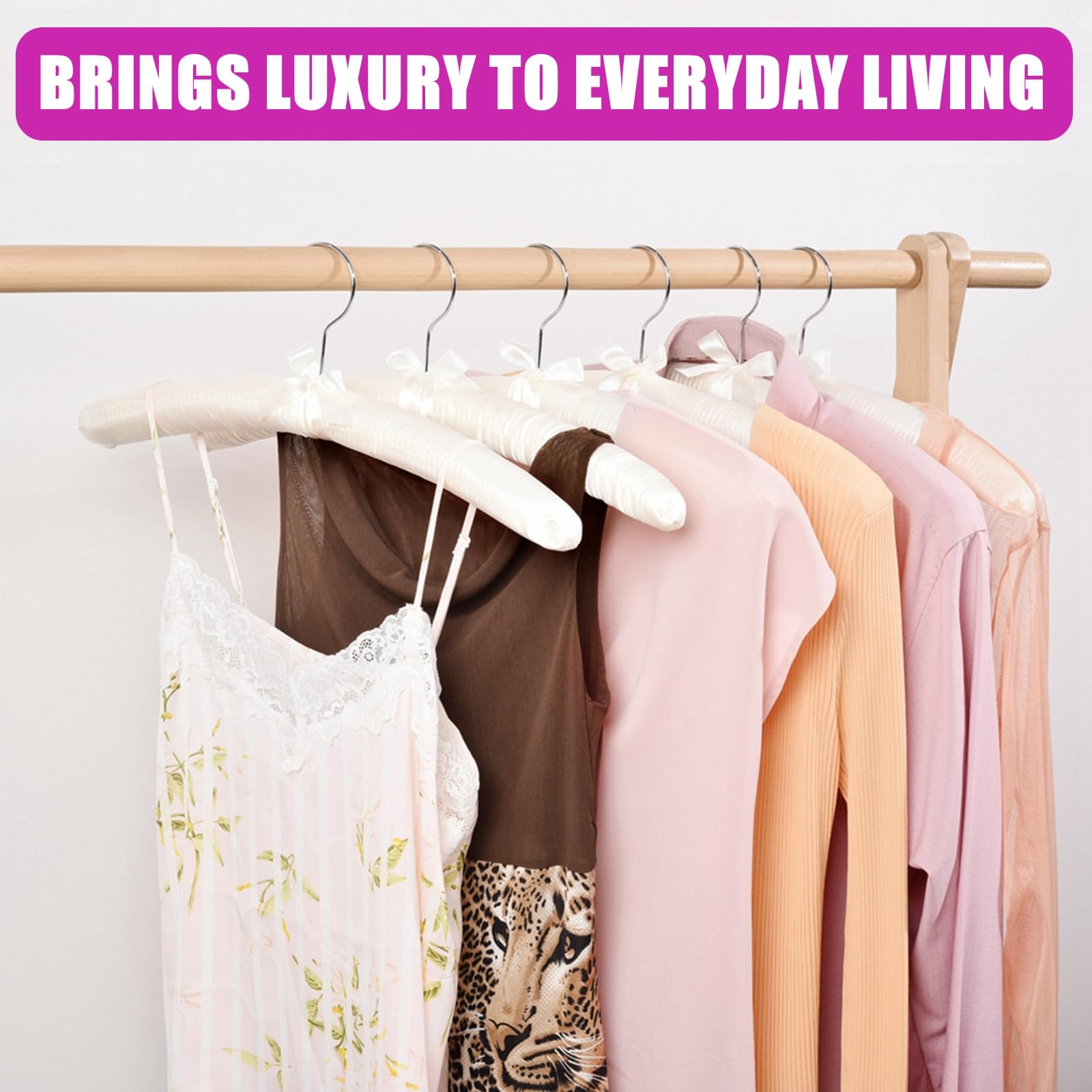 Amber Home Delicate clothing hanger for lingerie, chemises, and fine fabrics.