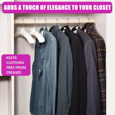 Amber Home Luxury everyday hanger elevates closet organization and presentation.