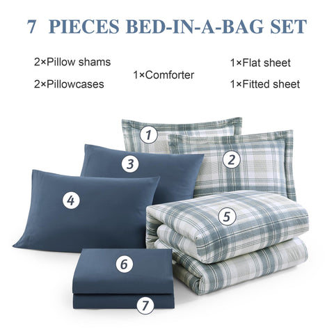 AMBERSPACE dorm-ready bedding set enhances school room aesthetics.