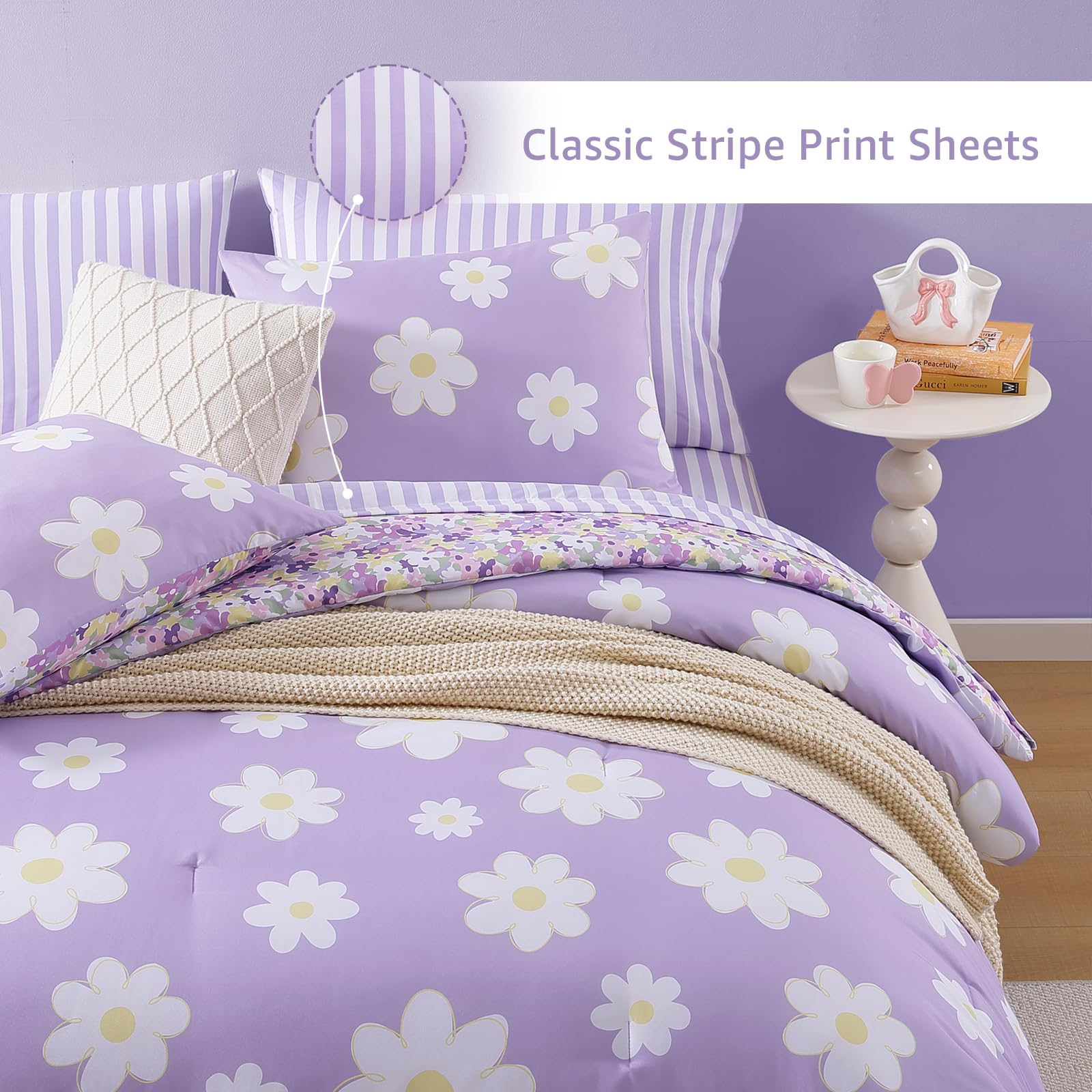 AMBERSPACE soft, cozy kids bedding texture enhances comfort in any season