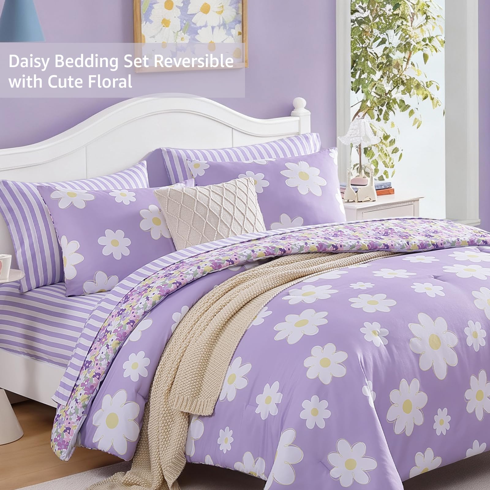 AMBERSPACE Twin XL bedding set includes all five essential pieces for dorms or bedrooms