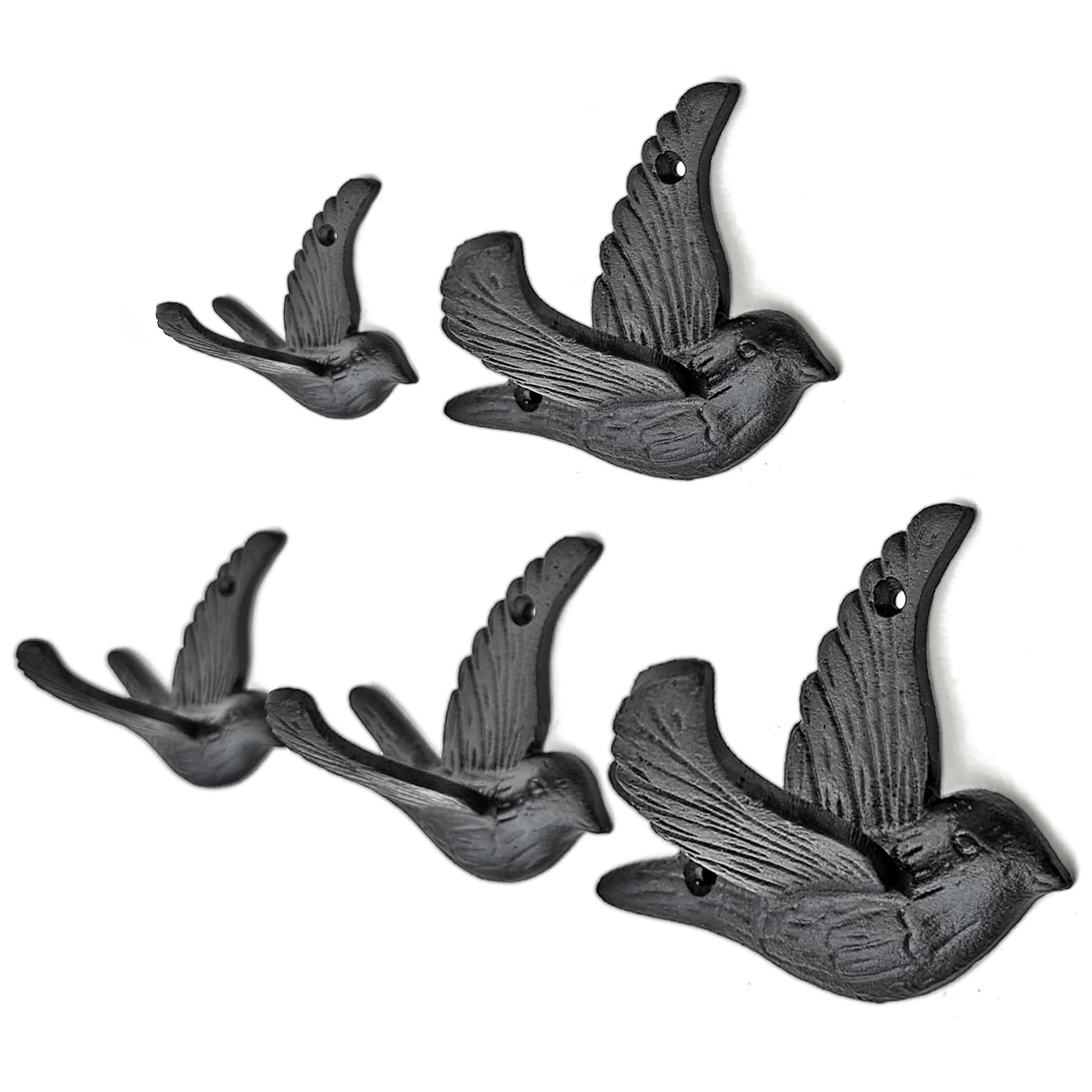 Ambipolar Flying Bird iron hook wall mount in classic style for durable entryway organization