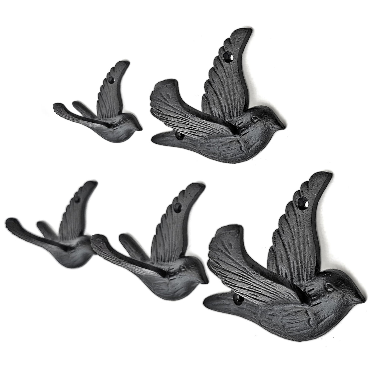 Ambipolar Flying Bird iron hook wall mount in classic style for durable entryway organization