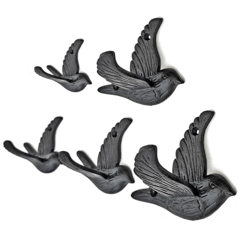 Ambipolar Flying Bird iron hook wall mount in classic style for durable entryway organization