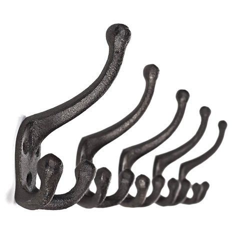 Ambipolar TriLeg coat hook wall mounted with triple-prong design for sturdy entryway organization.