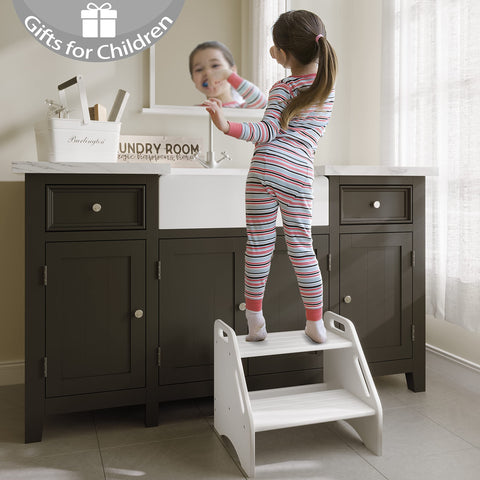 AMBIRD dual-height design in use by a child at a sink.