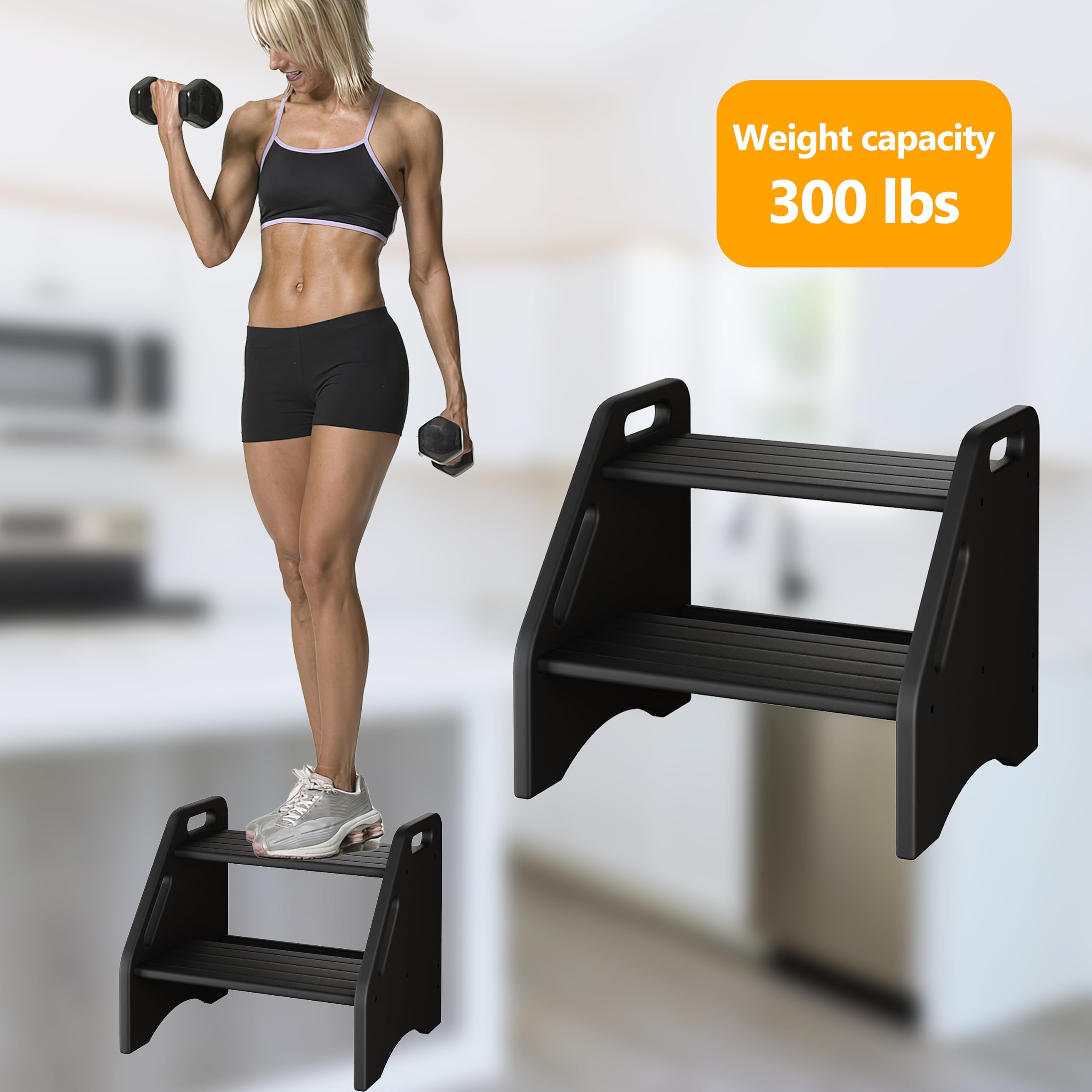 AMBIRD stool crossbar design adds structural stability.