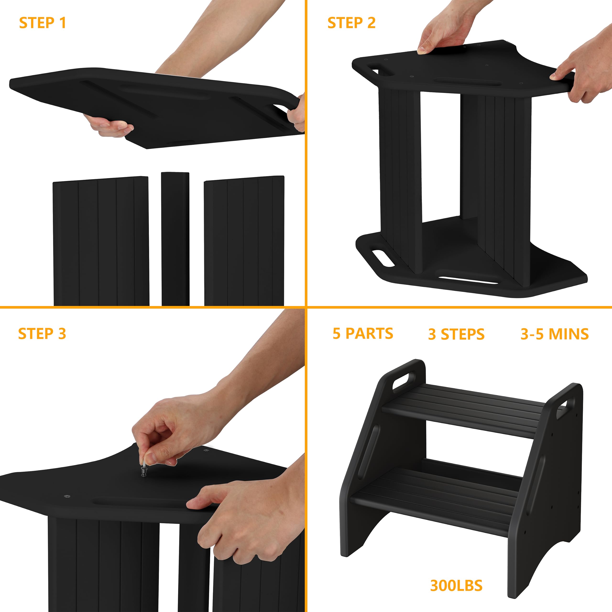 AMBIRD stool ideal for kitchen and bathroom tasks.