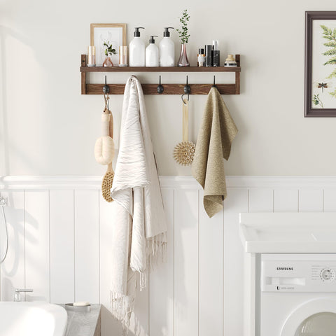 Top shelf by AMBIRD displays photos and small decor items