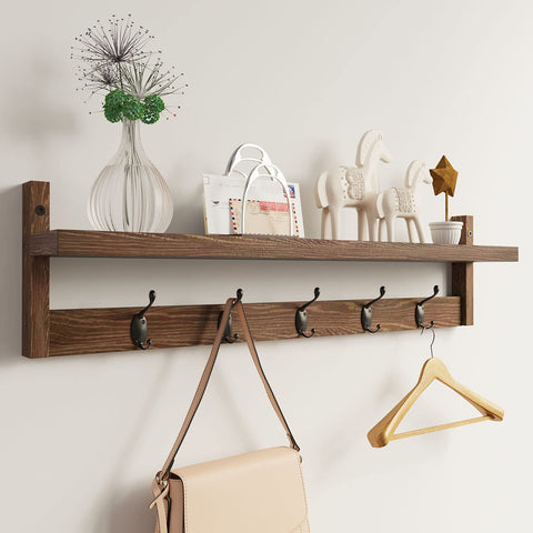 AMBIRD wall coat rack with a 28.9 inch shelf for organized entryways