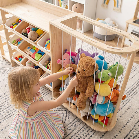 Amdermi low-profile stable base supports energetic toddler play.