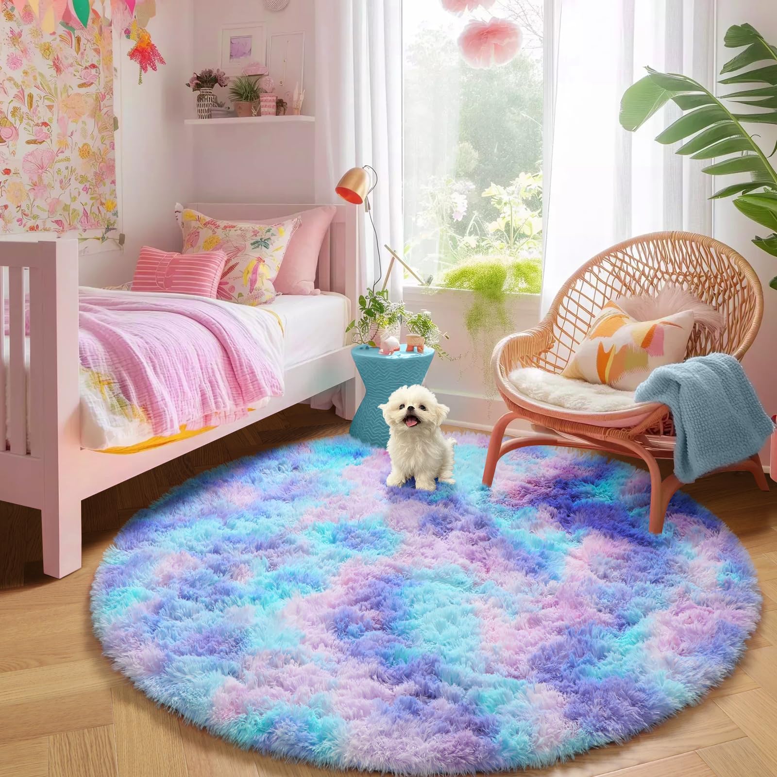 Amdrebio easy-clean rug designed for quick spot cleaning and care
