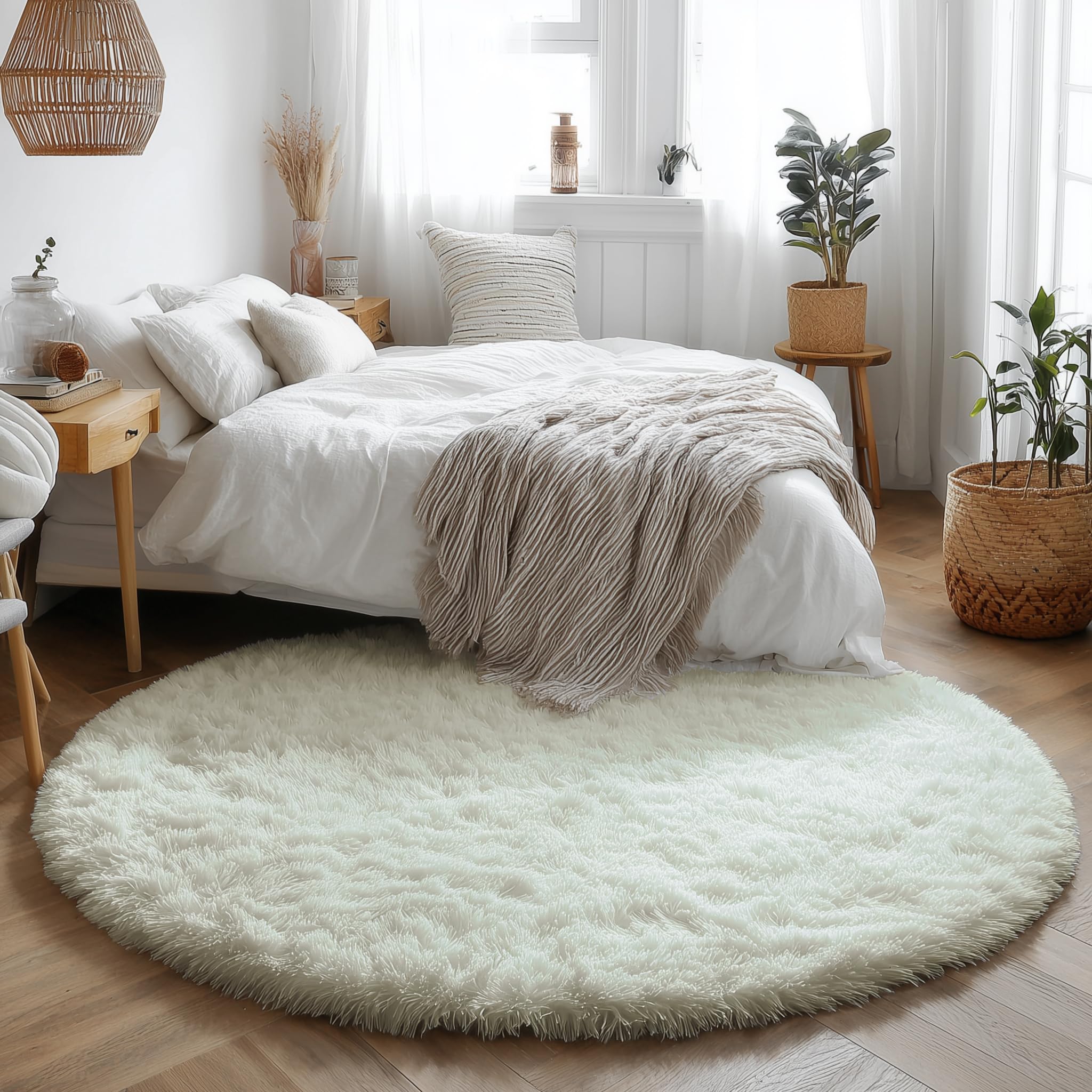 Amdrebio easy-clean plush rug for quick maintenance and long life.