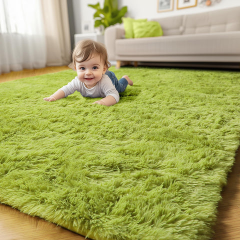Amdrebio Grass Green Rug 30-day-exchange policy supports quality review.
