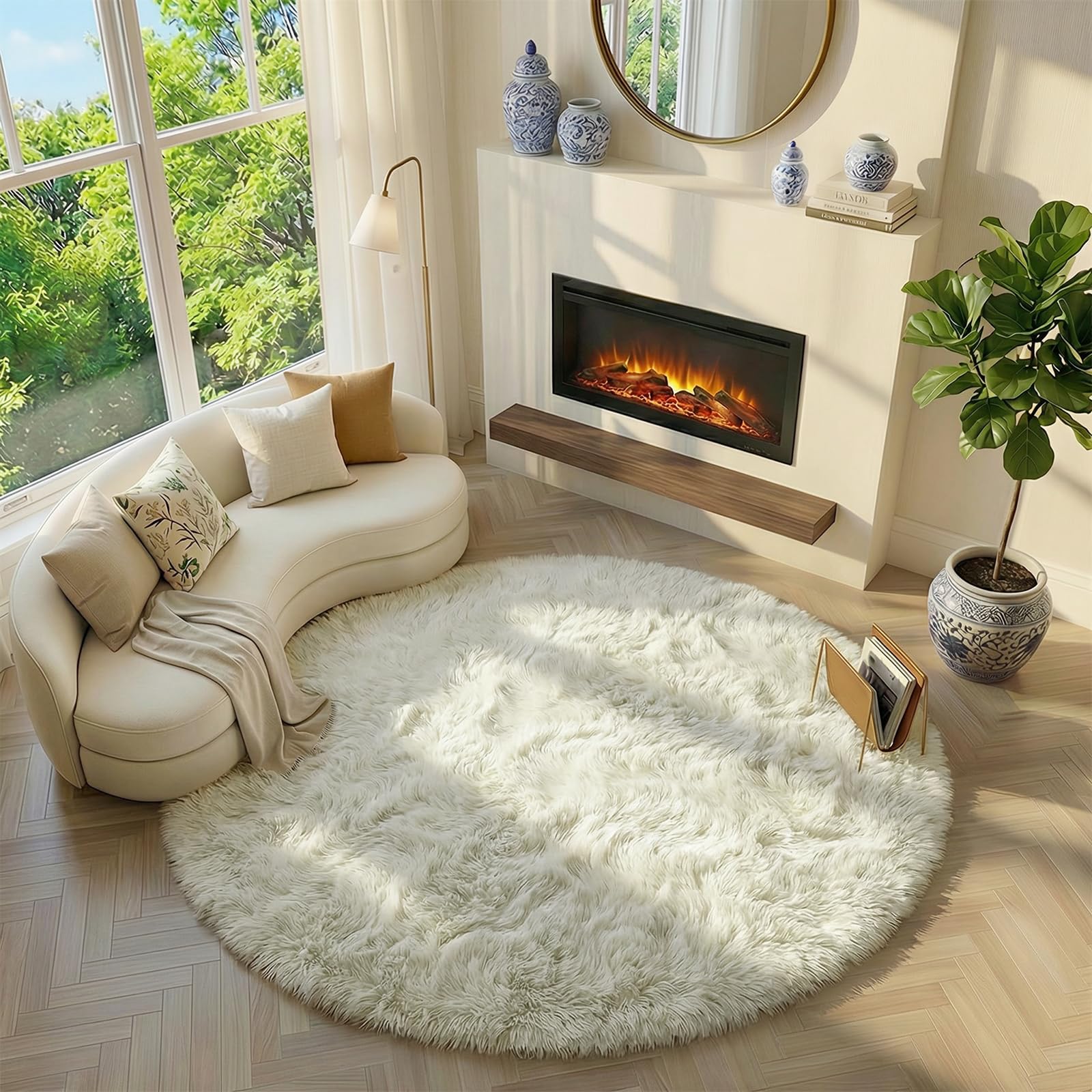Amdrebio soft plush rug suitable for teen bedrooms and study corners.