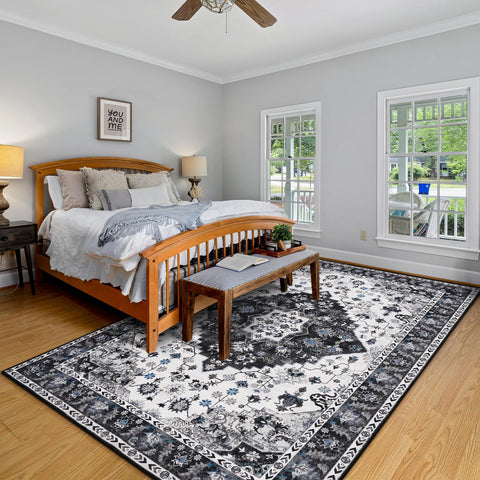 Amearea machine-washable rug for quick cleaning and easy upkeep