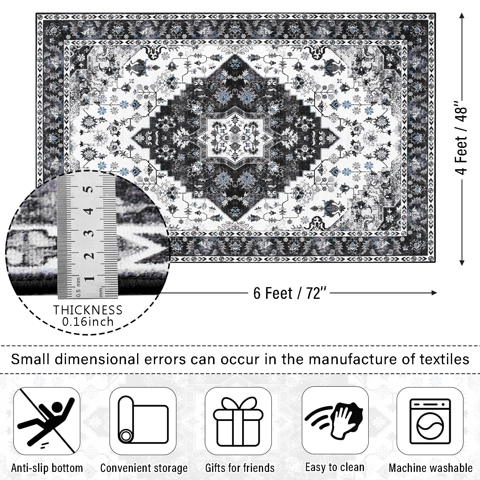 Amearea kids room play area rug creates a safe inviting space