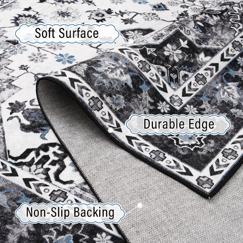 Amearea soft pet-friendly rug stays comfy for family and pets