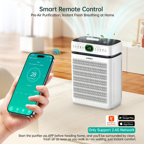 AMEIFU air purifier double sided intake enhances air circulation